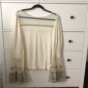 Free People Bell Sleeve Top